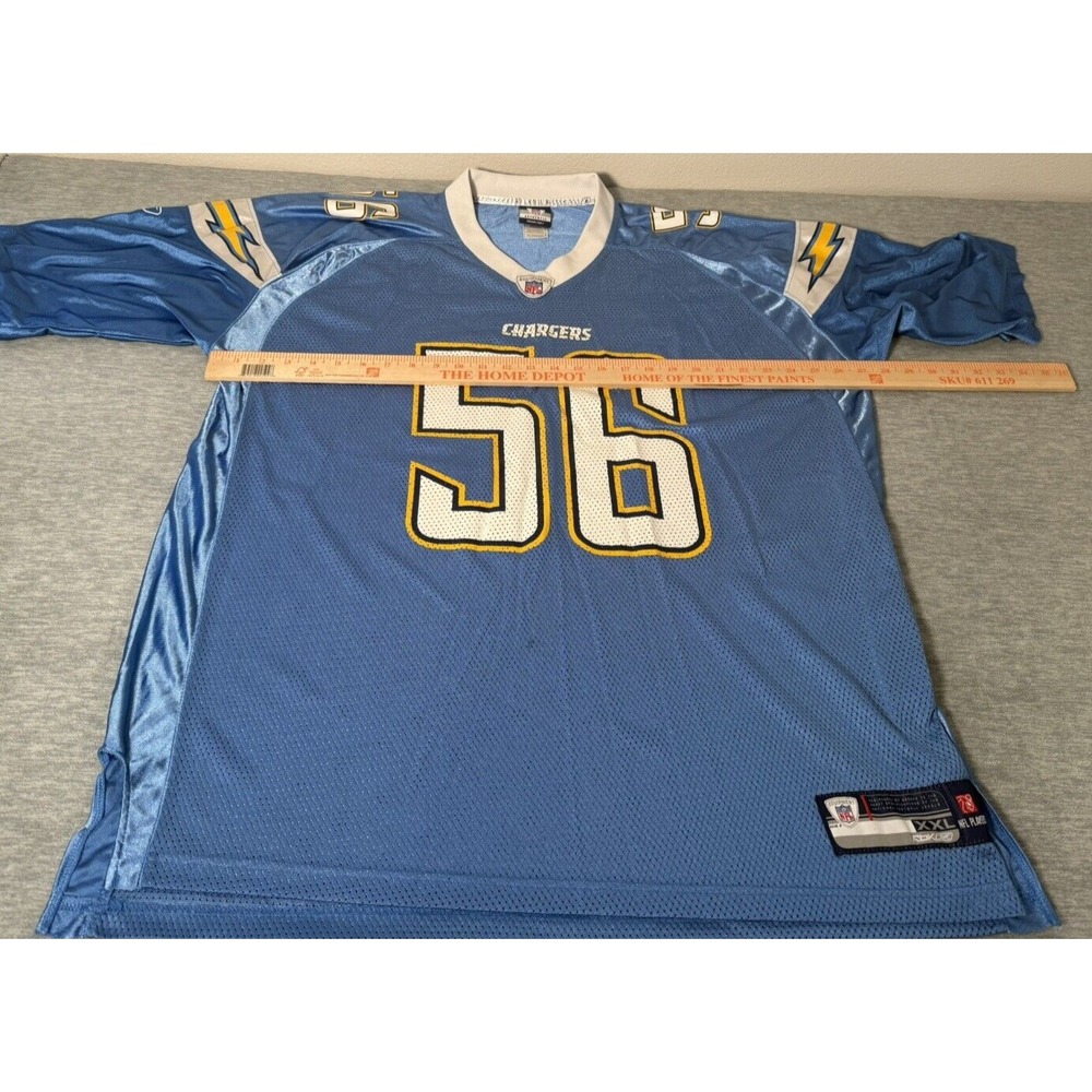 Shawne Merriman San Diego CHARGERS Jersey #56 Size Mens 2XL REEBOK NFL Equipment - Picture 10 of 13
